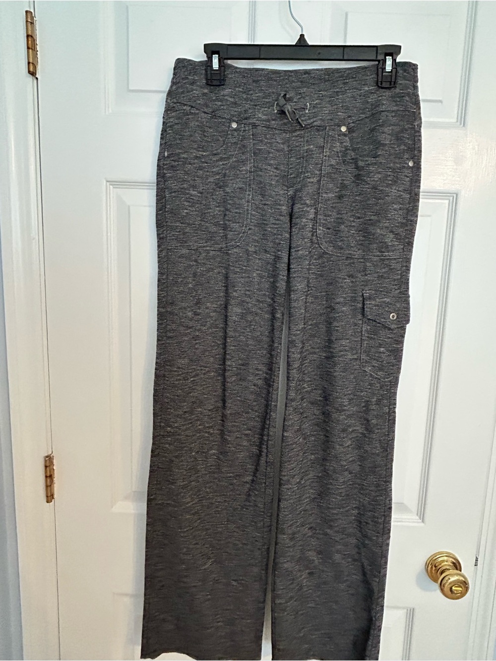 Kuhl Mova Pants Five Pocket Charcoal Grey Wide-Leg Workout Hiker Pants Gorpcore